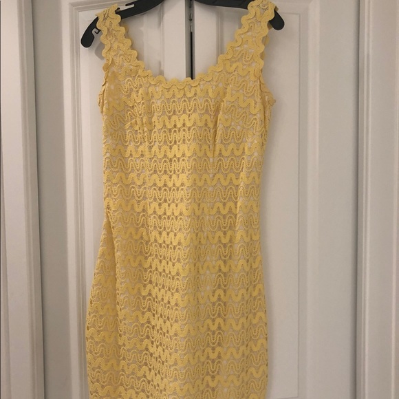 Yellow Lace Lilly Pulitzer Sundress - Picture 1 of 3
